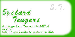 szilard tengeri business card